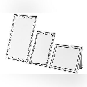 New! 3 pc IKEA MÅLA Framed Drawing Cardboard Set